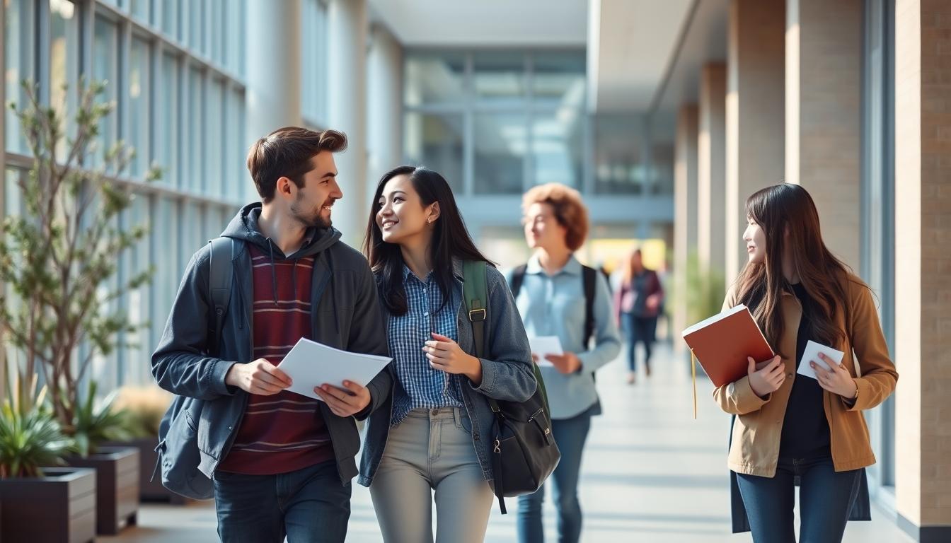 Student using online courses for flexible education
